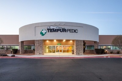 Front of the TempurPedic Albuquerque New Mexico Plant