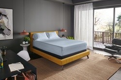 Sleepy Blue Tempur Pedic Sheets in a styled room