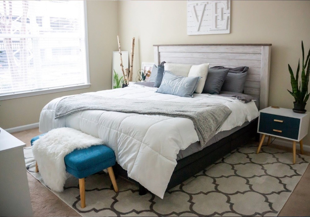 A Tempur-Pedic mattress in a styled room