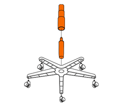 Assembly instructions step 1 - Office Chair