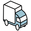 an icon demonstrating shipping and delivery