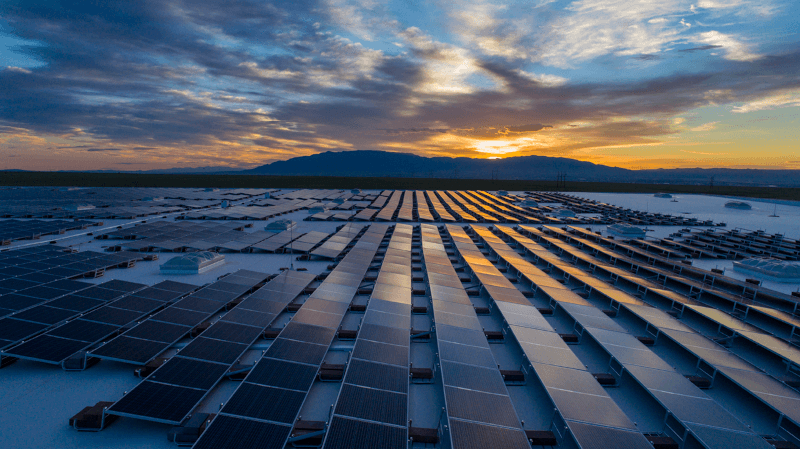 Solar Panels at the Tempur-Sealy Albuquerque manufacturing plant